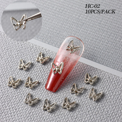 1 kutija Kawaii mini mašna 3D slatki ukrasi za nokte Pink White Butterfly Nails Charms Designs DIY Bowknot Smolasti dodaci za nokte