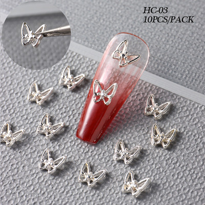 1 kutija Kawaii mini mašna 3D slatki ukrasi za nokte Pink White Butterfly Nails Charms Designs DIY Bowknot Smolasti dodaci za nokte