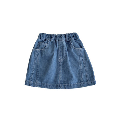 Milancel 2024 Vasara Jauni Mini svārki Bērniem Meiteņu kovboju īsi svārki Bērni Mode Universālas apakšas Apģērbi