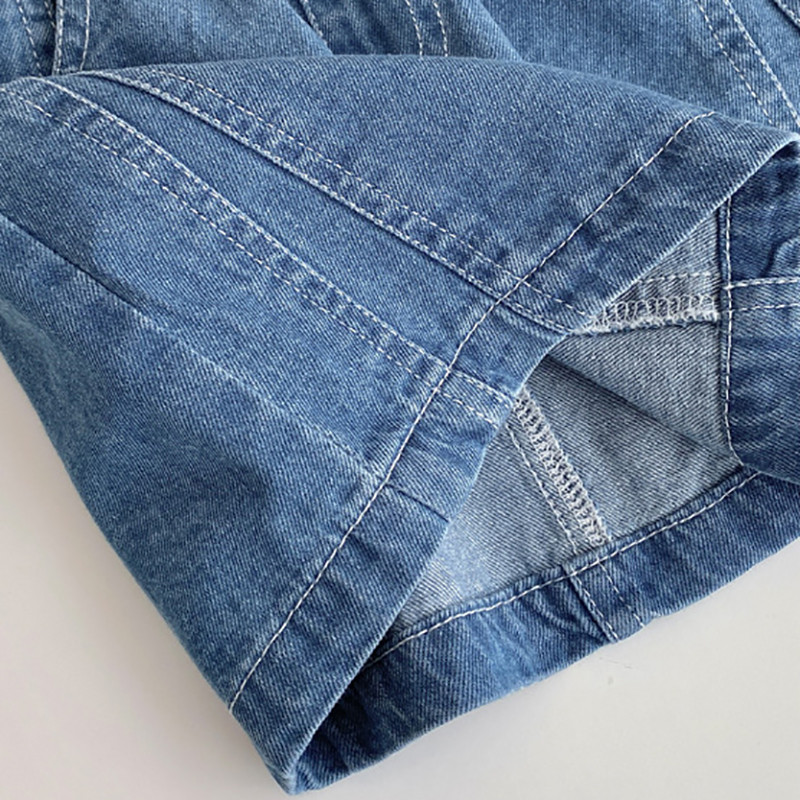 Milancel 2024 Vasara Jauni Mini svārki Bērniem Meiteņu kovboju īsi svārki Bērni Mode Universālas apakšas Apģērbi