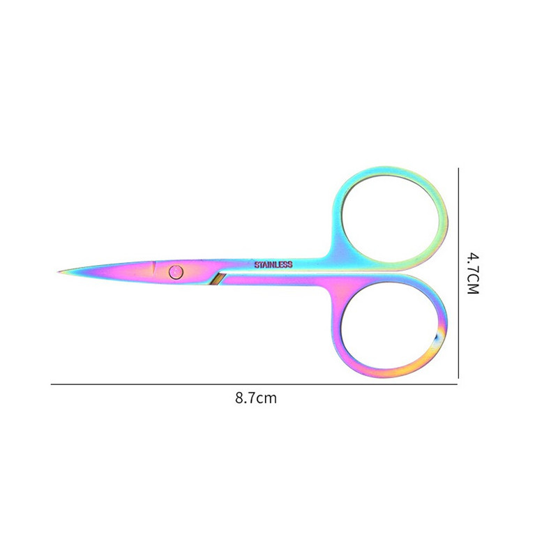 Višenamjenske male škare za bradu 1 KOM Škare za obrve Šareni alat za podrezivanje noktiju i zanoktica
