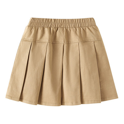 Bērnu kroku svārki kokvilnas meiteņu pusgari haki krāsas svārki, vasaras meitenes deju drēbes pusaudžu tumši zilas formas tērps