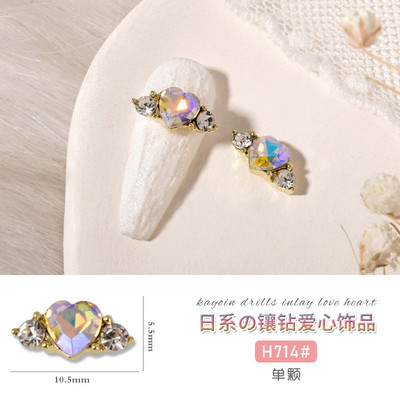 10 gab Baleta deju apavi 3D nagu piekariņi 8 mm rozā metāla deju apavi Lentes nagu mākslas darbi DIY Kawaii baleta loki manikīra piederumi un*&