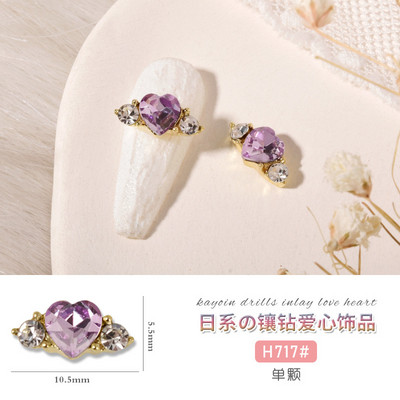 10 gab Baleta deju apavi 3D nagu piekariņi 8 mm rozā metāla deju apavi Lentes nagu mākslas darbi DIY Kawaii baleta loki manikīra piederumi un*&