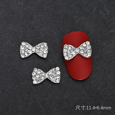 10 gab Baleta deju apavi 3D nagu piekariņi 8 mm rozā metāla deju apavi Lentes nagu mākslas darbi DIY Kawaii baleta loki manikīra piederumi un*&
