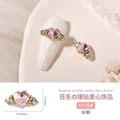 10 gab Baleta deju apavi 3D nagu piekariņi 8 mm rozā metāla deju apavi Lentes nagu mākslas darbi DIY Kawaii baleta loki manikīra piederumi un*&