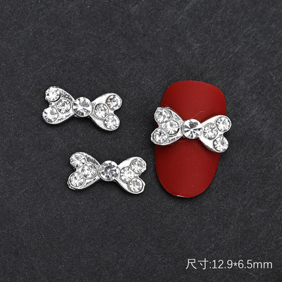 10 gab Baleta deju apavi 3D nagu piekariņi 8 mm rozā metāla deju apavi Lentes nagu mākslas darbi DIY Kawaii baleta loki manikīra piederumi un*&