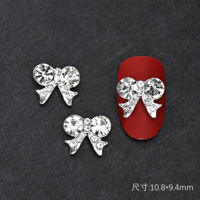 10 gab Baleta deju apavi 3D nagu piekariņi 8 mm rozā metāla deju apavi Lentes nagu mākslas darbi DIY Kawaii baleta loki manikīra piederumi un*&