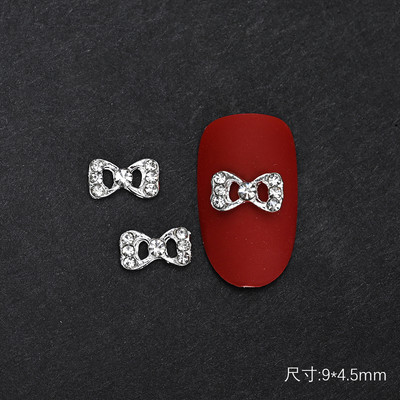 10 gab Baleta deju apavi 3D nagu piekariņi 8 mm rozā metāla deju apavi Lentes nagu mākslas darbi DIY Kawaii baleta loki manikīra piederumi un*&