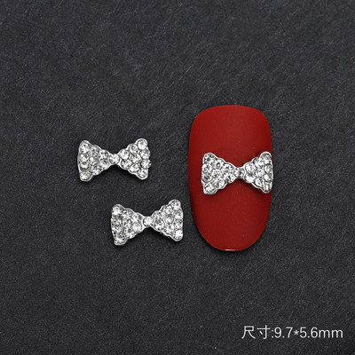 10 gab Baleta deju apavi 3D nagu piekariņi 8 mm rozā metāla deju apavi Lentes nagu mākslas darbi DIY Kawaii baleta loki manikīra piederumi un*&