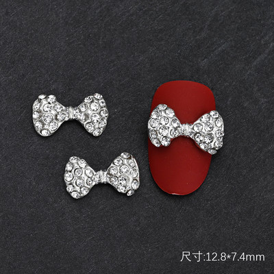 10 gab Baleta deju apavi 3D nagu piekariņi 8 mm rozā metāla deju apavi Lentes nagu mākslas darbi DIY Kawaii baleta loki manikīra piederumi un*&