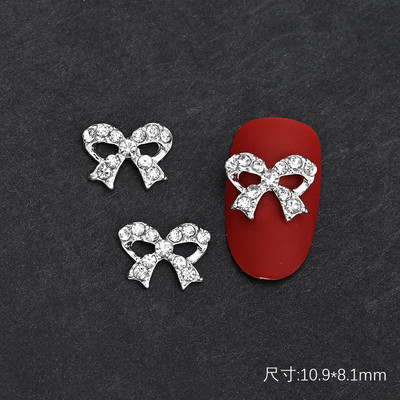 10 gab Baleta deju apavi 3D nagu piekariņi 8 mm rozā metāla deju apavi Lentes nagu mākslas darbi DIY Kawaii baleta loki manikīra piederumi un*&