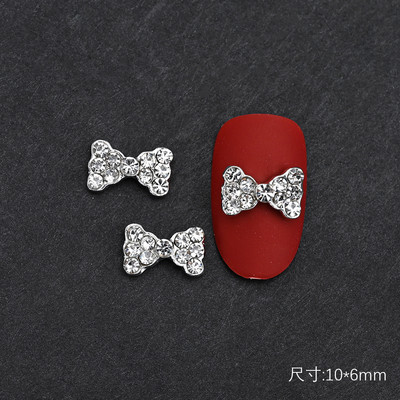 10 gab Baleta deju apavi 3D nagu piekariņi 8 mm rozā metāla deju apavi Lentes nagu mākslas darbi DIY Kawaii baleta loki manikīra piederumi un*&