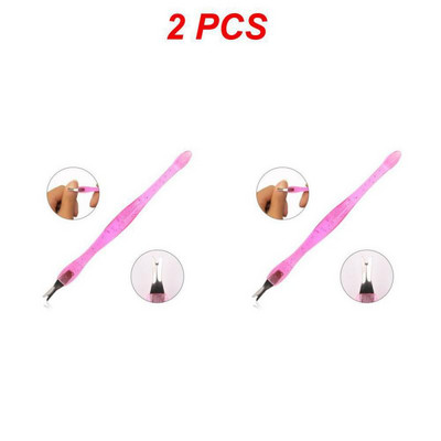 1/2 buc. Furculiță pentru piele moartă, tundetoare, manichiură din oțel inoxidabil, accesorii portabile pentru unghii, împingător de cuticule, pedichiură, unelte pentru unghii