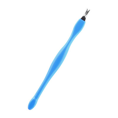 10 gab. Dead Skin Remover Nail Art Fork Kutikulu noņemšanas Knaibles Stūmējs Trimmeris Nerūsējošā tērauda pedikīrs Nagu kopšanas Nagu instrumenti