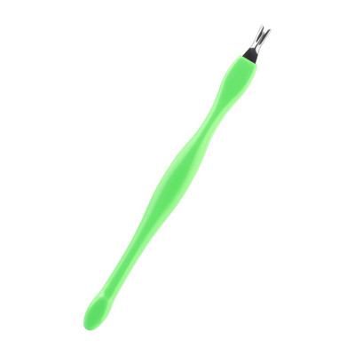 10 gab. Dead Skin Remover Nail Art Fork Kutikulu noņemšanas Knaibles Stūmējs Trimmeris Nerūsējošā tērauda pedikīrs Nagu kopšanas Nagu instrumenti