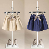 Jauni bērnu meiteņu kokvilnas apdrukas Princeses bantītes rūtaini svārki Saldi lieli bērnu svārki Meiteņu svārki elastīgi viduklim Mini svārki Apģērbi meitenēm