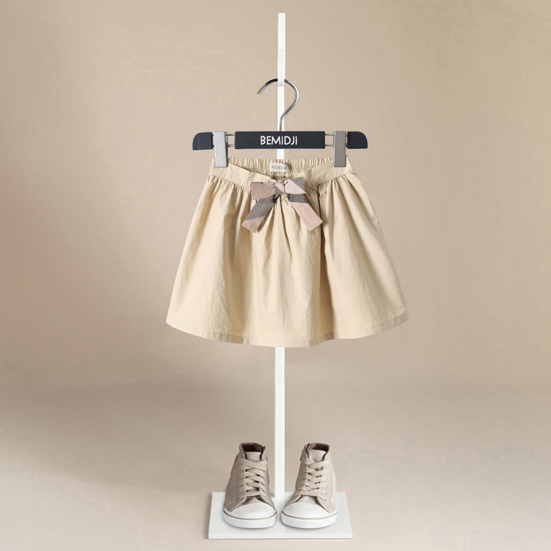 Jauni bērnu meiteņu kokvilnas apdrukas Princeses bantītes rūtaini svārki Saldi lieli bērnu svārki Meiteņu svārki elastīgi viduklim Mini svārki Apģērbi meitenēm