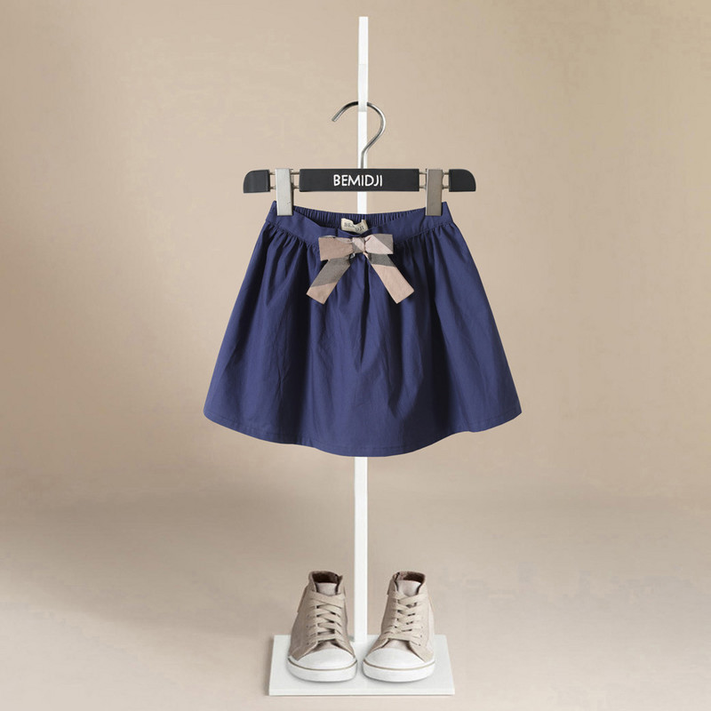 Jauni bērnu meiteņu kokvilnas apdrukas Princeses bantītes rūtaini svārki Saldi lieli bērnu svārki Meiteņu svārki elastīgi viduklim Mini svārki Apģērbi meitenēm