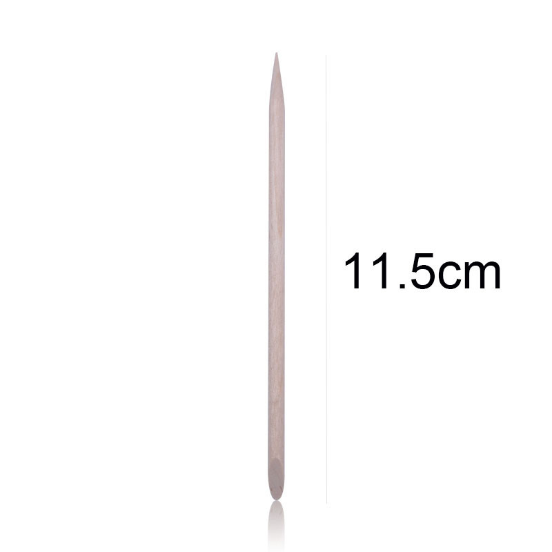 30Gb Koka kutikulas stūmējs noņemšanas līdzeklis Nagu mākslas dizains Apelsīnu koka nūjiņas Rhinestones Punktu noņemšana Manikīra pedikīra kopšanas instrumenti