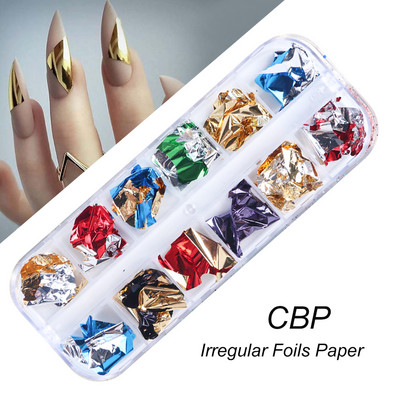 Блестящи цветни мехурчета Nail Art Пайети Блестящи холографски смесени талисмани за нокти с кръгла форма Гел лак Люспи Маникюр Декорации