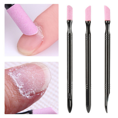 1/3/5Pcs Quartz Stone Nail Pusher Scrub Pen Remover Cuticle Dead Skin Pusher Trimmer Professional Nail Art Care Tools Manicure