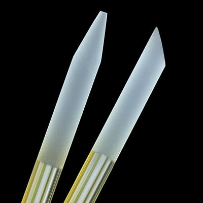 1Gb Candy Color kutikulas stūmējs nagu vīles pedikīrs Precīzs kutikulas noņemšanas līdzeklis manikīram Divpusēji kristāla stikla nagu instrumenti