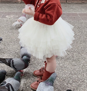 Forti Girl Tutu Mini svārki 1-8T Bērniem Princeses Pūkains Tills Svārki Toddler Baleta deju svārki Balle Kleita Bērnu Apģērbs