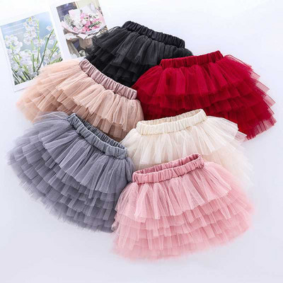 Forti Girl Tutu Mini svārki 1-8T Bērniem Princeses Pūkains Tills Svārki Toddler Baleta deju svārki Balle Kleita Bērnu Apģērbs