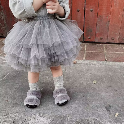 Forti Girl Tutu Mini svārki 1-8T Bērniem Princeses Pūkains Tills Svārki Toddler Baleta deju svārki Balle Kleita Bērnu Apģērbs