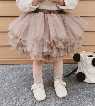 Forti Girl Tutu Mini svārki 1-8T Bērniem Princeses Pūkains Tills Svārki Toddler Baleta deju svārki Balle Kleita Bērnu Apģērbs