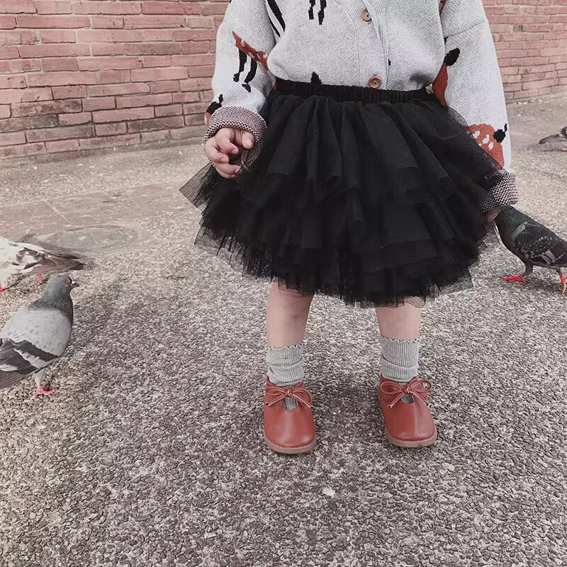 Forti Girl Tutu Mini svārki 1-8T Bērniem Princeses Pūkains Tills Svārki Toddler Baleta deju svārki Balle Kleita Bērnu Apģērbs