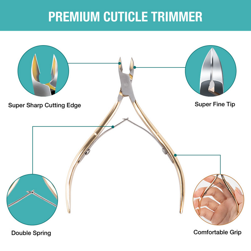 Dmoley nagų odelių žirklės nerūdijančio plieno manikiūro pedikiūro įrankiai Auksinės/sidabrinės/Vaivorykštės negyvos odos žirklės žirklės kirpimo įrankis