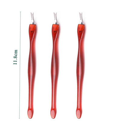 1PC/5BUC unghii împingător cuticulă din oțel inoxidabil unghii instrumente pentru îndepărtarea cuticulelor pentru unghii piele moartă furculiță tăietor împingător manichiură