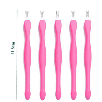 1PC/5BUC unghii împingător cuticulă din oțel inoxidabil unghii instrumente pentru îndepărtarea cuticulelor pentru unghii piele moartă furculiță tăietor împingător manichiură