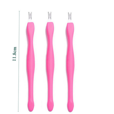 1PC/5BUC unghii împingător cuticulă din oțel inoxidabil unghii instrumente pentru îndepărtarea cuticulelor pentru unghii piele moartă furculiță tăietor împingător manichiură
