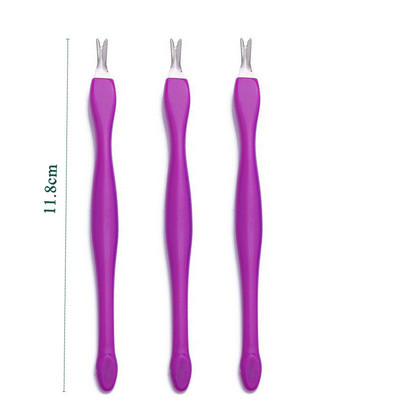 1PC/5BUC unghii împingător cuticulă din oțel inoxidabil unghii instrumente pentru îndepărtarea cuticulelor pentru unghii piele moartă furculiță tăietor împingător manichiură