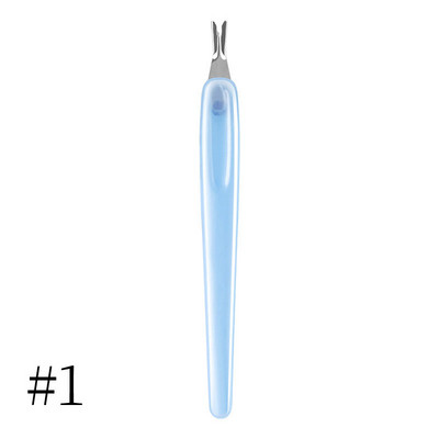 1PC/5BUC unghii împingător cuticulă din oțel inoxidabil unghii instrumente pentru îndepărtarea cuticulelor pentru unghii piele moartă furculiță tăietor împingător manichiură