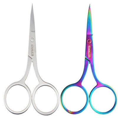 1 tk Nails Art Scissor Makeup Kulmude Ripsmete Trimmer Näokarvade Eemaldaja Maniküür Käärid Küünte küünenaha tööriista Aksessuaarid Käärid