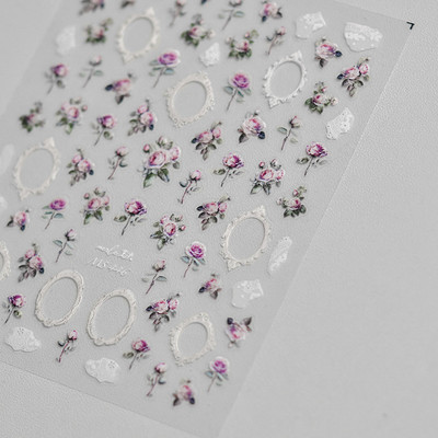 1 gab. 5D japāņu korejiešu zvaigznīšu ķēdes nagu uzlīmes Luksusa zelta sudraba pašlīmējošās slīdnes nagu mākslas apdarei uzlīmes Izejmateriāli DIY