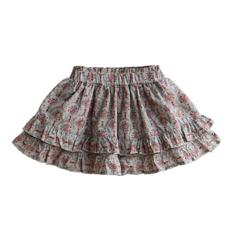deer jonmi Jesen 2023. Slojevite suknje za djevojčice s cvjetnim uzorkom Dječja slatka tutu suknja u korejskom stilu