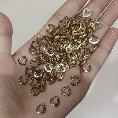 10 gab. 3D izsmalcināti japāņu sakausējuma nagu mākslas piekariņi Luksusa Kawaii Bow Butterfly Juvelierizstrādājumi Nagu Rhinestone Dekorācijas DIY aksesuāri