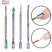 BeautyBigBang Repousse Cuticule Ongles Materiel Professionnelle Corta Cuticula Tool Nerūsējošā tērauda kutikulas spiedējs nagu spiedējs