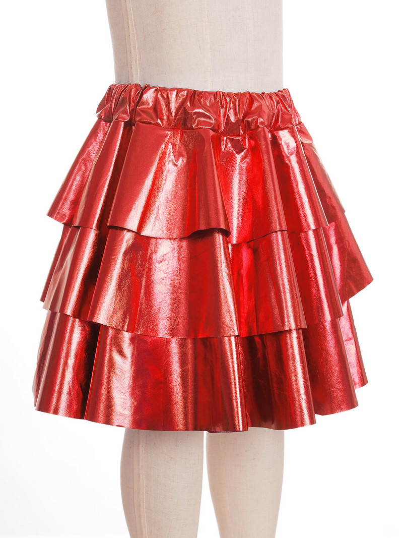 Djevojčice, metalik, sjajna suknja s volanima, 3 sloja, suknje s elastičnim pojasom u više slojeva za karnevalske plesne nastupe