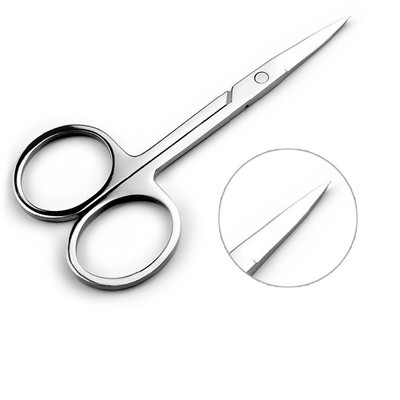 Nerūsējošā tērauda izliekts uzgalis Plāns asmens kutikulas Šķēres Nagu grieznes Trimmeris Dead Skin Remover Manikīrs Instrumenti Uzacu Toos