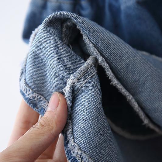 2024 Summer Girls Fusta Blugi Drăguț cu Buzunar Inimă Bebeluși Copii Copii Fusta Denim