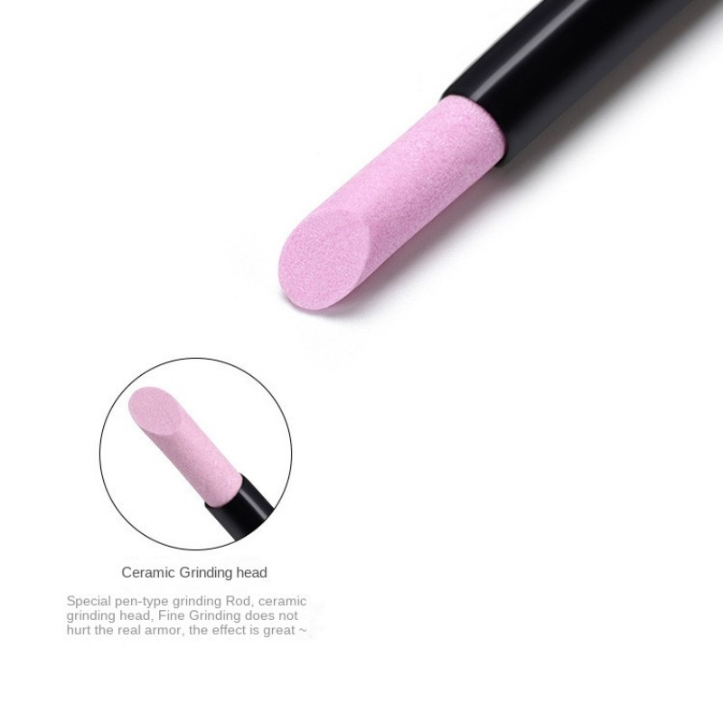 Pārnēsājamas kvarca slīpēšanas pildspalvas nagu kutikulas šķēres Dead Skin Remover nagu lakas manikīrs stick nagu vīlītes piederumu rīks