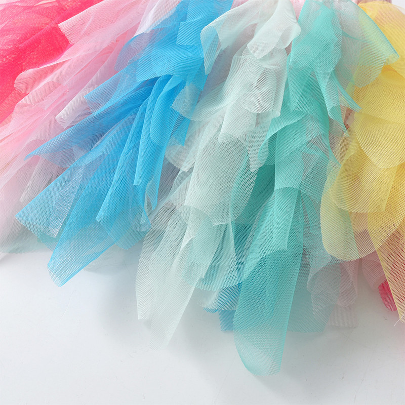 DXTON 2024 Meiteņu mini svārki Krāsaini slāņaini kūku svārki Meiteņu svārki Tills Neregulāri Toddler Kāzu dzimšanas dienas ballīte Bērnu Kostīmi