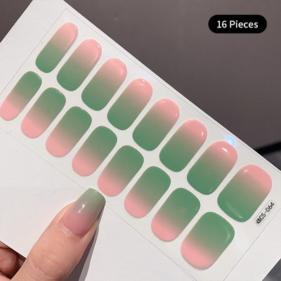 Barkácsolás sütésmentes körömmatricák Hosszan tartó egyszínű, friss virágok nyáron körömcsíkok Patch Slider teljes fedő matrica