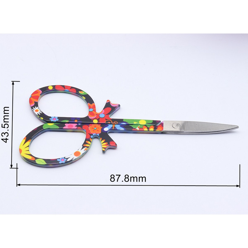 EasyNail 1vnt New Wing Flower Sharp Scissors Professional Kutikulė Manikiūras Pedikiūras Nagai Antakių žirklės